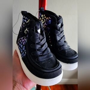 Black Leopard High Top Shoes (Toddler)